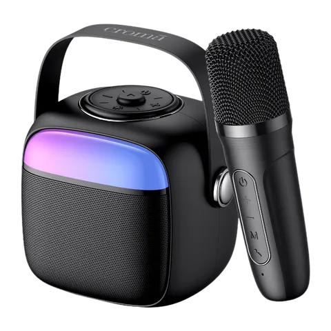 Mini Parlante con Microfono Bluetooth Negro