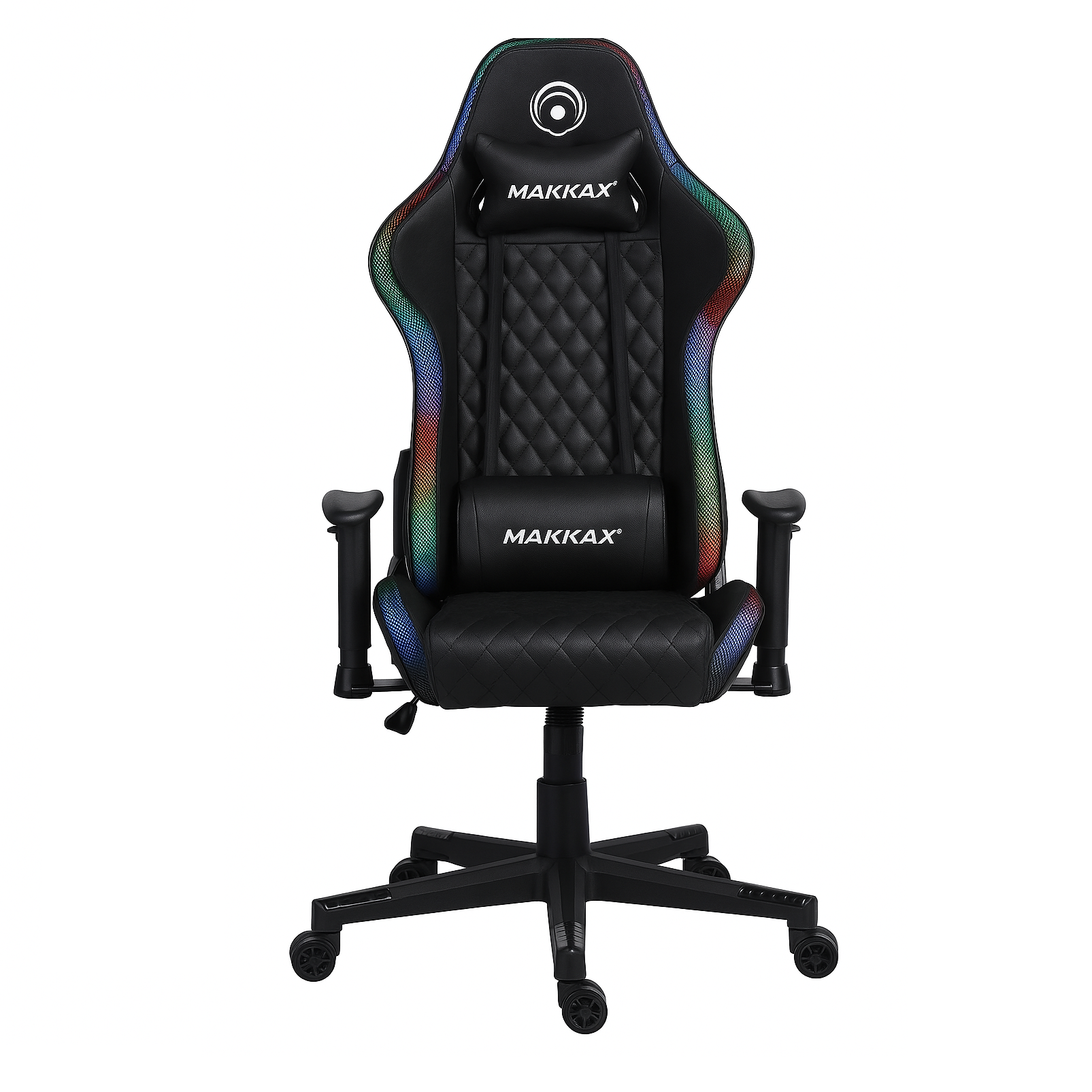 Silla gamer makkax con luz rgh