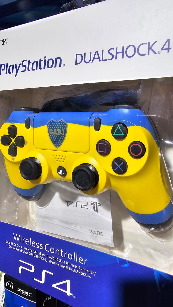 Joystick Replica PS4 Diseño Boca Juniors