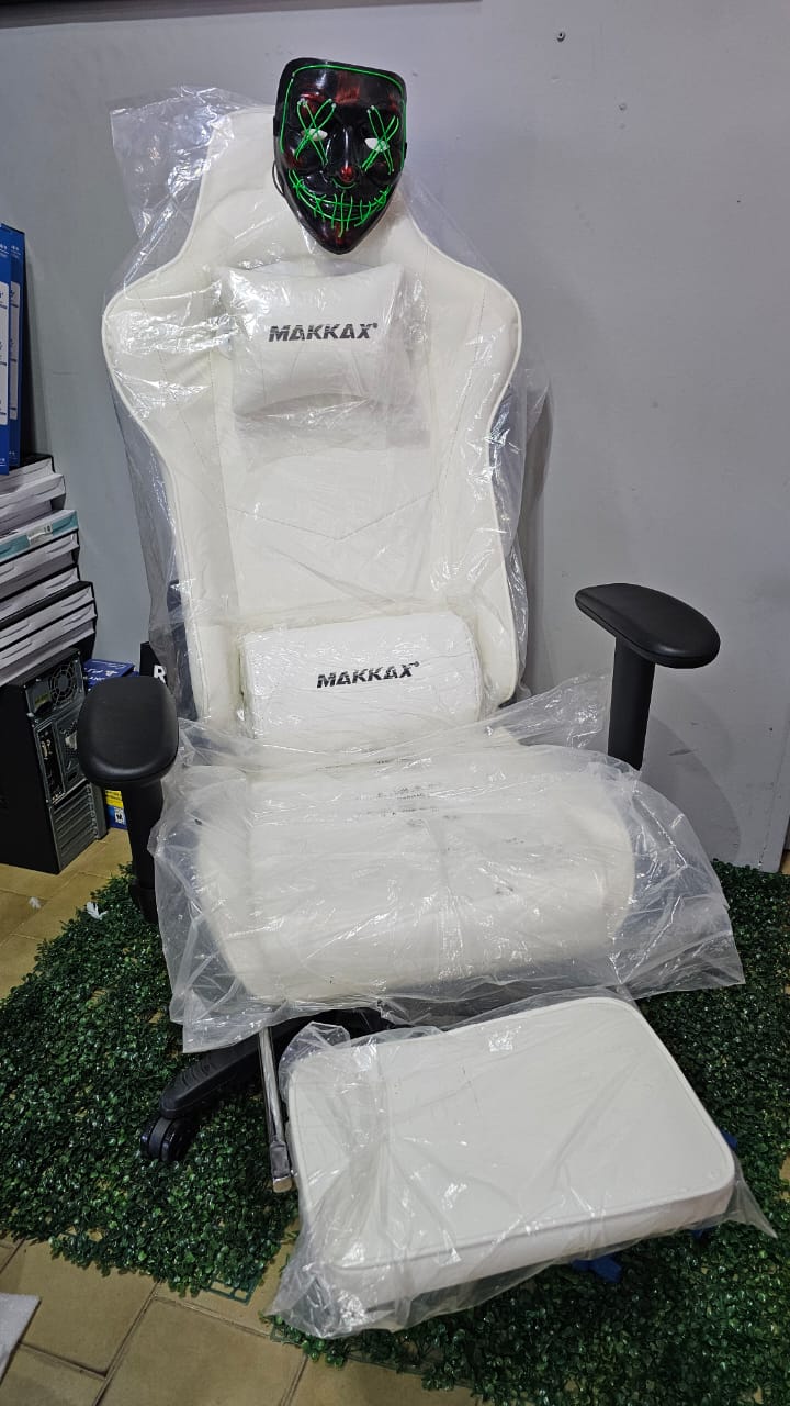 Silla gamer makkax blanca