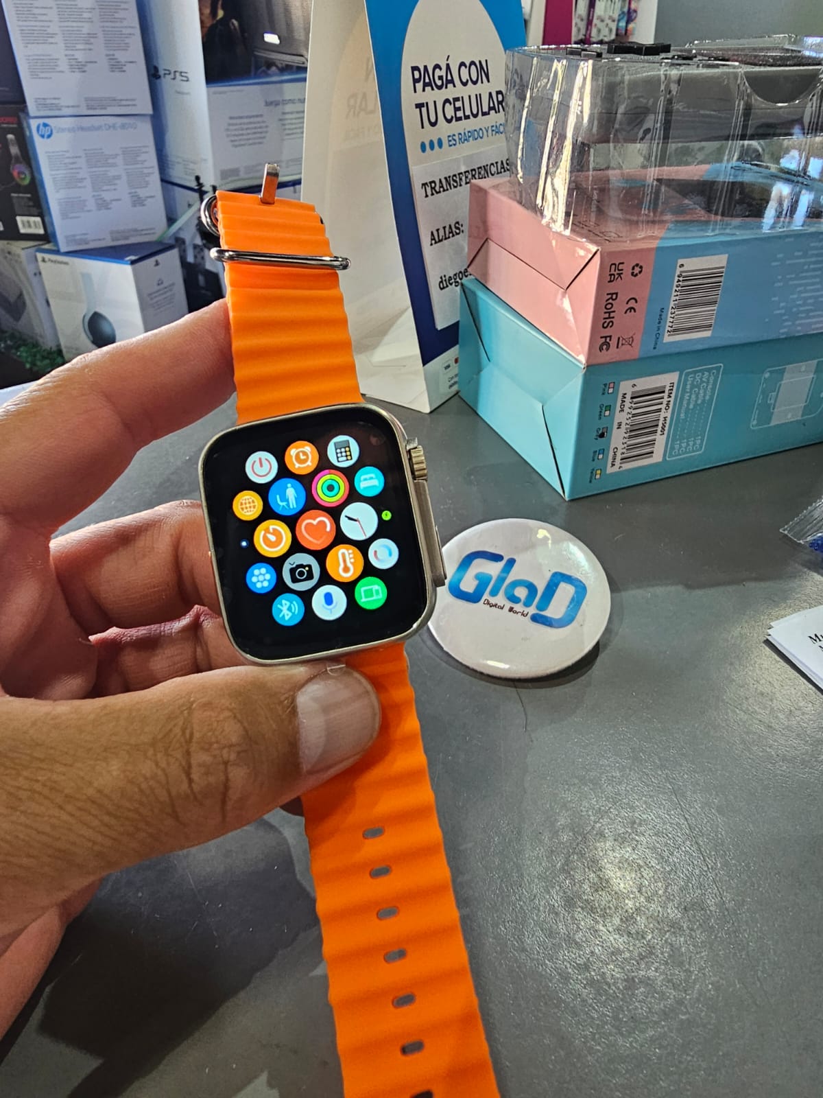 SmartWatch malla naranja