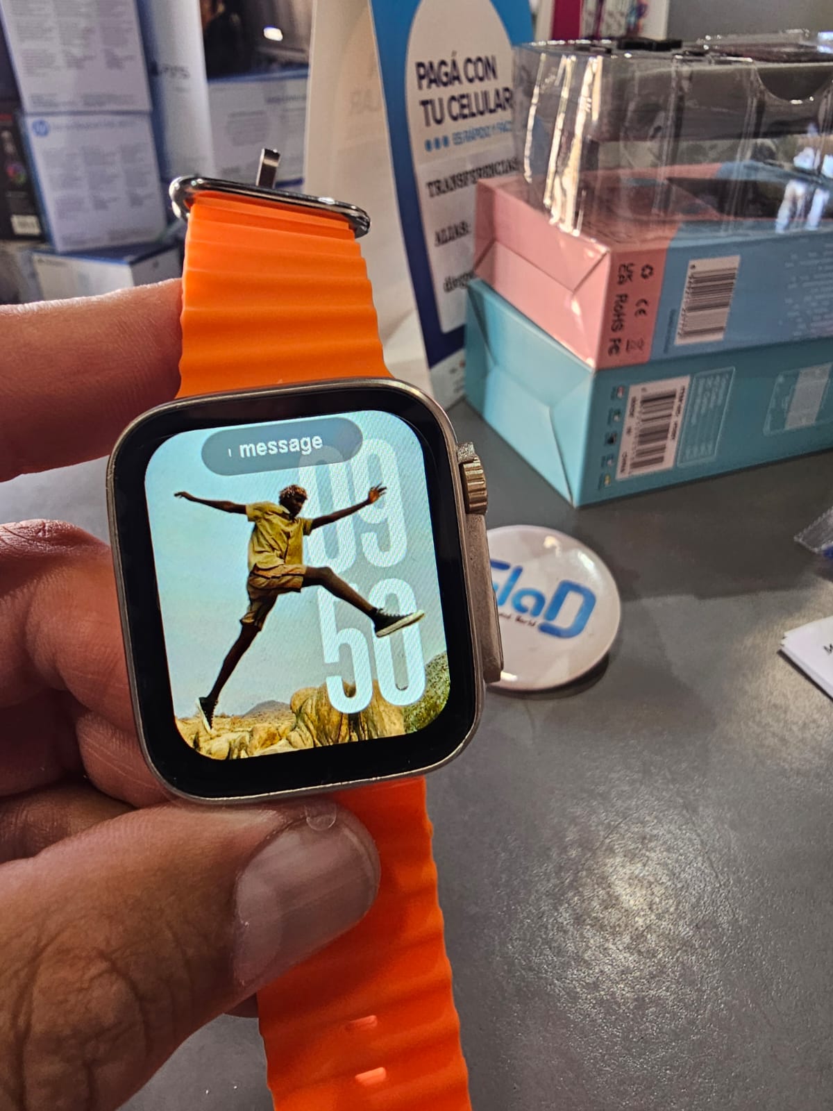 SmartWatch malla naranja