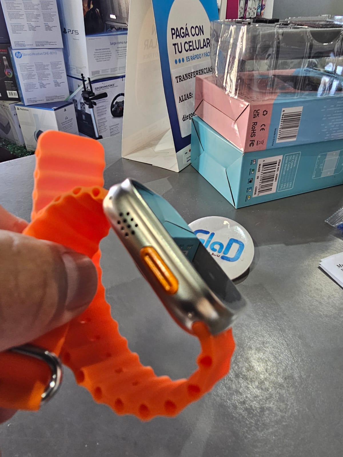 SmartWatch malla naranja