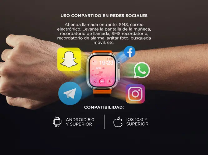 SmartWatch malla naranja